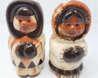 Alaskan Eskimo Salt and Pepper Shakers