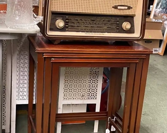 Stack tables and 1945 radio works 