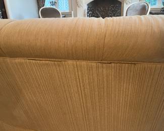 Drexel Heritage curved upholstered loveseat 72"W 