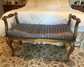 Wood bench 42"W x 18"D x 32"H 