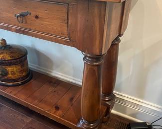 Pine console/sofa table 70"W x 16"D x 36"H