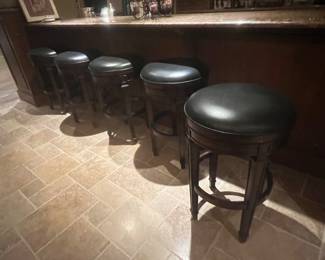 (5) barstools 19" diameter x 30"H