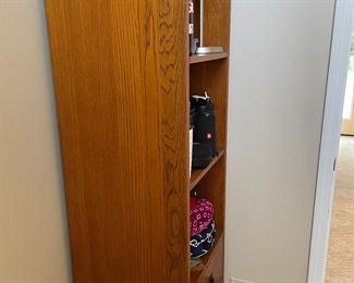 Mission style bookcase with 2 lower drawers