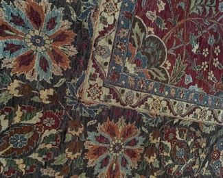 100% wool area rug - vivid colors (10 x 14)