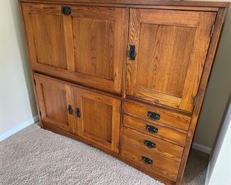 Mission-styled storage cabinet (cabinets and drawers)