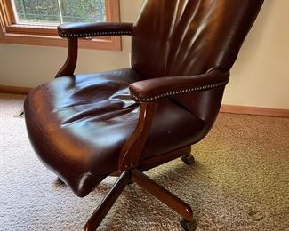 Leather office chair