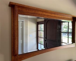 Large mission-styled mirror