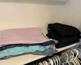 Women's shorts and jeans