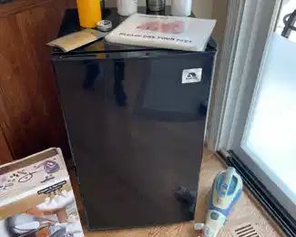 Igloo brand mini-fridge, Yeti cups, stainless steel water bottles, Shark attachments and more