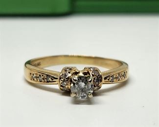 14. .25 center diamond engagement ring