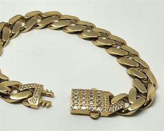 14k Cuban link bracelet 