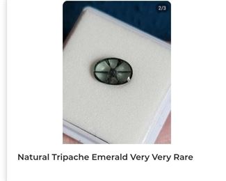 Rare natural tripache emerald