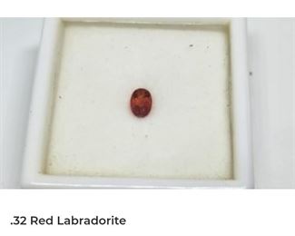 .32 red labradorite oval stone 
