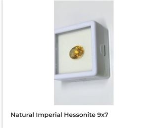 9x7 natural Imperial Hessonite 