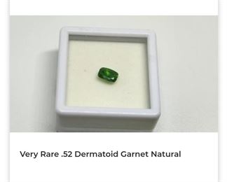 Very rare .52 dermatoid garnet natural