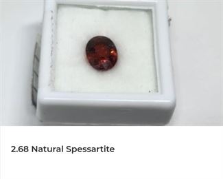 2.68 Natural spessartite