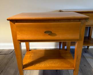 BUY IT NOW: $160 VTG MCM Maple Nightstand by Kling Furniture (2 Available)