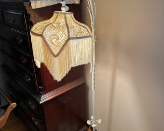 BUY IT NOW: $220 Antique Victorian-style Fringe Floor Lamp