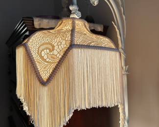 BUY IT NOW: $220 Antique Victorian-style Fringe Floor Lamp