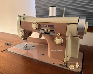 BUY IT NOW: $400 Vintage MCM Sewing Machine/Desk  (With Chair)