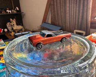 Buy it Now! $90 1967 Custom Fleetside HK, orange spectraflame, dark interior 