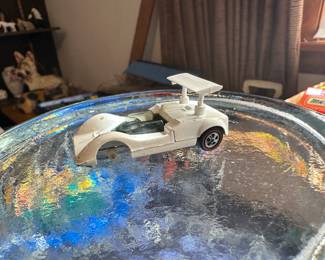 Sold, Buy it now!$10 1968 Chaparral U.S., white, black interior, no spoiler, missing front wheel 