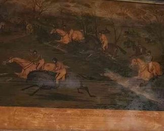 1840 North Hampton Grand National Steeple Chase Framed Print