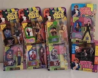 Austin Powers Lot Of 8 Figures.