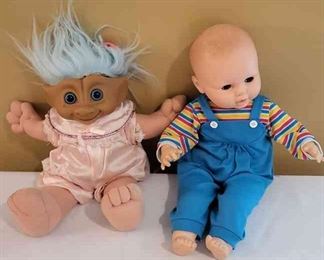 Boy Baby Doll And Treasure Troll.
