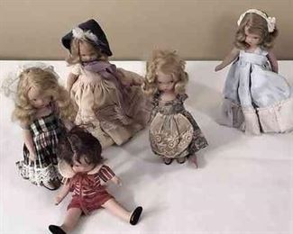 Nancy Ann Story Book Dolls Lot 2 As Found