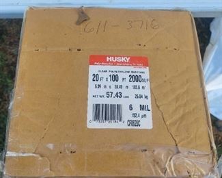 Husky 6 mL Polyethylene Opaque Plastic Sheeting 20 x 100