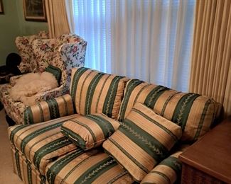 Sofa and Chairs, Curtains