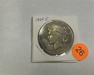 1924 peace dollar