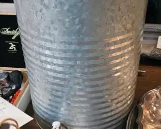 THREE GALLON METAL BEVERAGE DISPENSER