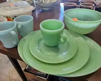 LOT OF FIRE KING DISHES