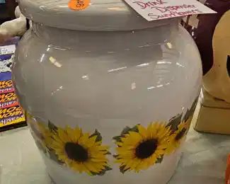 STONEWARE CROCK DRINK DISPENSER