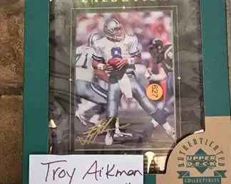 TROY AIKMAN UPPER DECK PLAQUE