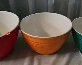 THREE MELAMINE BOWLS