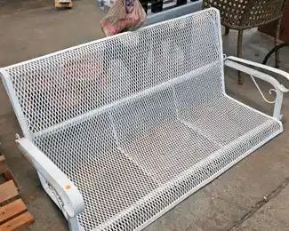 WROUGHT IRON PORCH SWING
