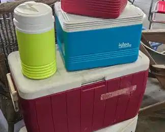 LOT OF COOLERS