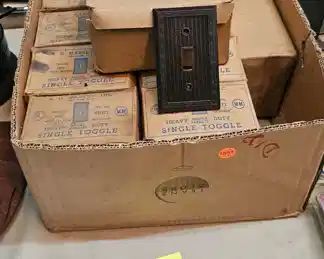 10 BOXES NEW OLD STOCK SWITCH PLATES
