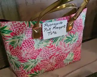 POPPAGALLO PINK PINEAPPLE TOTE