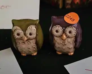 VINTAGE OWL SALT AND PEPPER SHAKERS