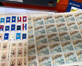 Sheets of stamps
