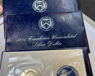 1971 Eisenhower Uncirculated Silver Dollars
