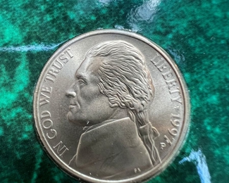 1997 P Burnished Jefferson Nickel