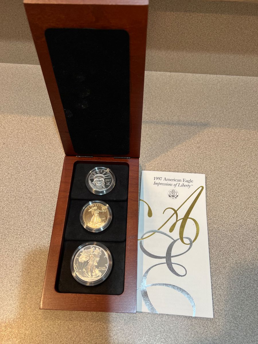 Mint Impressions of Liberty 3 Coin Proof Set - If interested Call