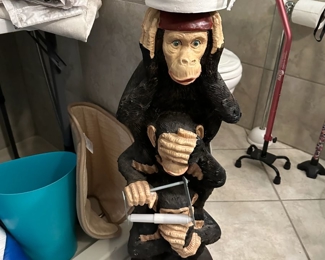 Three wise monkeys tp holder