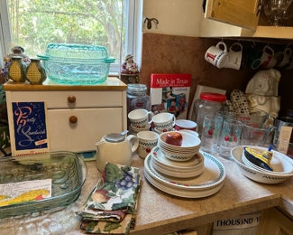 Corelle, pyrex, Libbey - all the brands we all grew up with