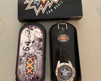 New Dallas Cowboys Super Bowl XXX Fossil Watch (as well as other well-worn watches from days past from different makers)